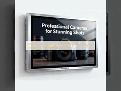 50 Inch Durable Build & HD Visuals   Wall-Mounted Digital Signage   Easy Mount  Perfect for Offices