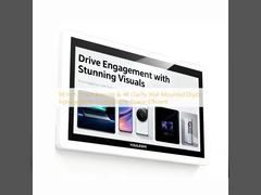 98 Inch Smart Remote & 4K Clarity   Wall-Mounted Digital Signage   Wide Compatibility  Space-Efficient