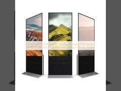 50 Inch Indoor Slim Digital Sign Touch Display With Built-in Media Player , Floor Interactive Information Display Screen