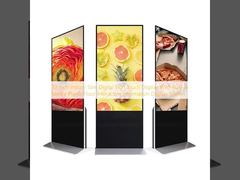 32 Inch Indoor Slim Digital Sign Touch Display With Built-in Media Player  Floor Interactive Information Display Screen