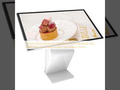 55 Inch Indoor Horizontal Capacitive Visual Interactive Floor Stand Touch LCD Display Digital Sign Display Screen