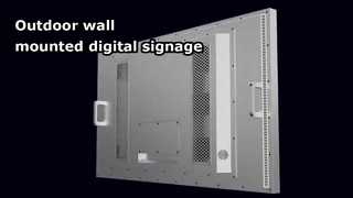 Outdoor wall mounted digital signage