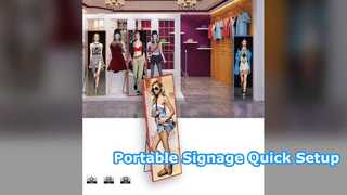 Portable Digital Signage 43 Inch 4K HDR Quick Setup