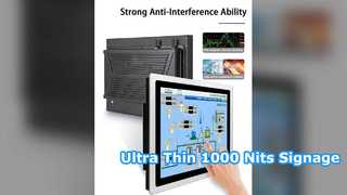 Ultra Thin Digital Signage 1000 Nits 24/7